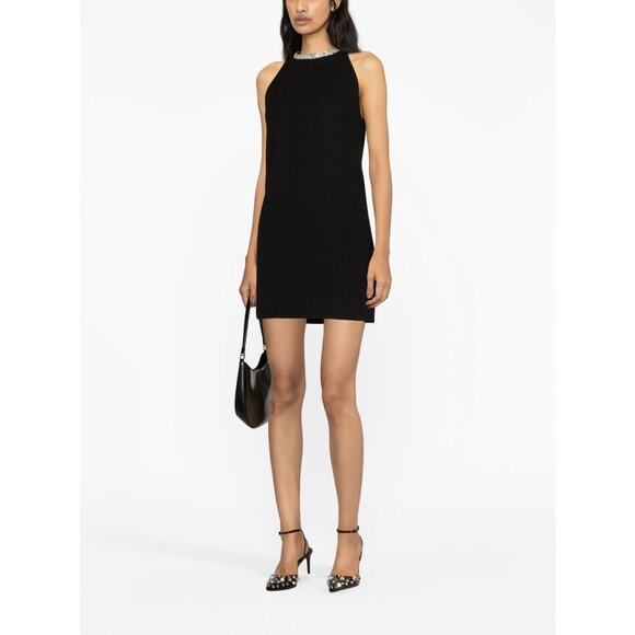 Sandro Dorinna Embellished Neck Sleeveless Tweed Sheath Dress Size‎ 2 - Picture 1 of 8